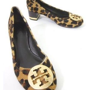 TORY BURCH Calf Hair Leopard Pumps
